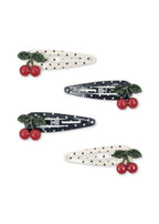 Pinces à cheveux Cherry Dot, paquet de 4 – Konges Sløjd