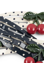 Pinces à cheveux Cherry Dot, paquet de 4 – Konges Sløjd