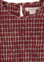 Dress Elin Smock – Brick Check – Organic Cotton – Konges Sløjd
