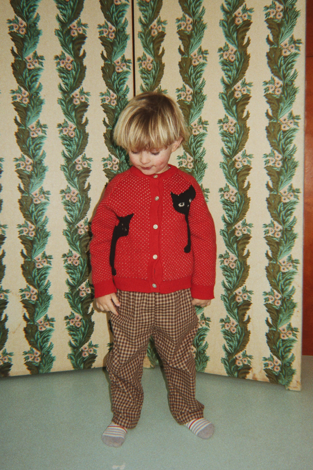 Flannel Trousers Foret – Chocolate Check – Organic Cotton – Konges Sløjd