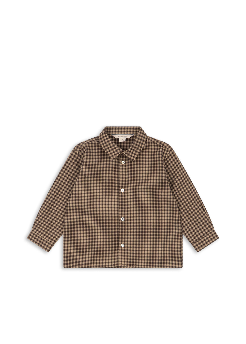 Flannel Shirt Foret – Chocolate Check – Organic Cotton – Konges Sløjd