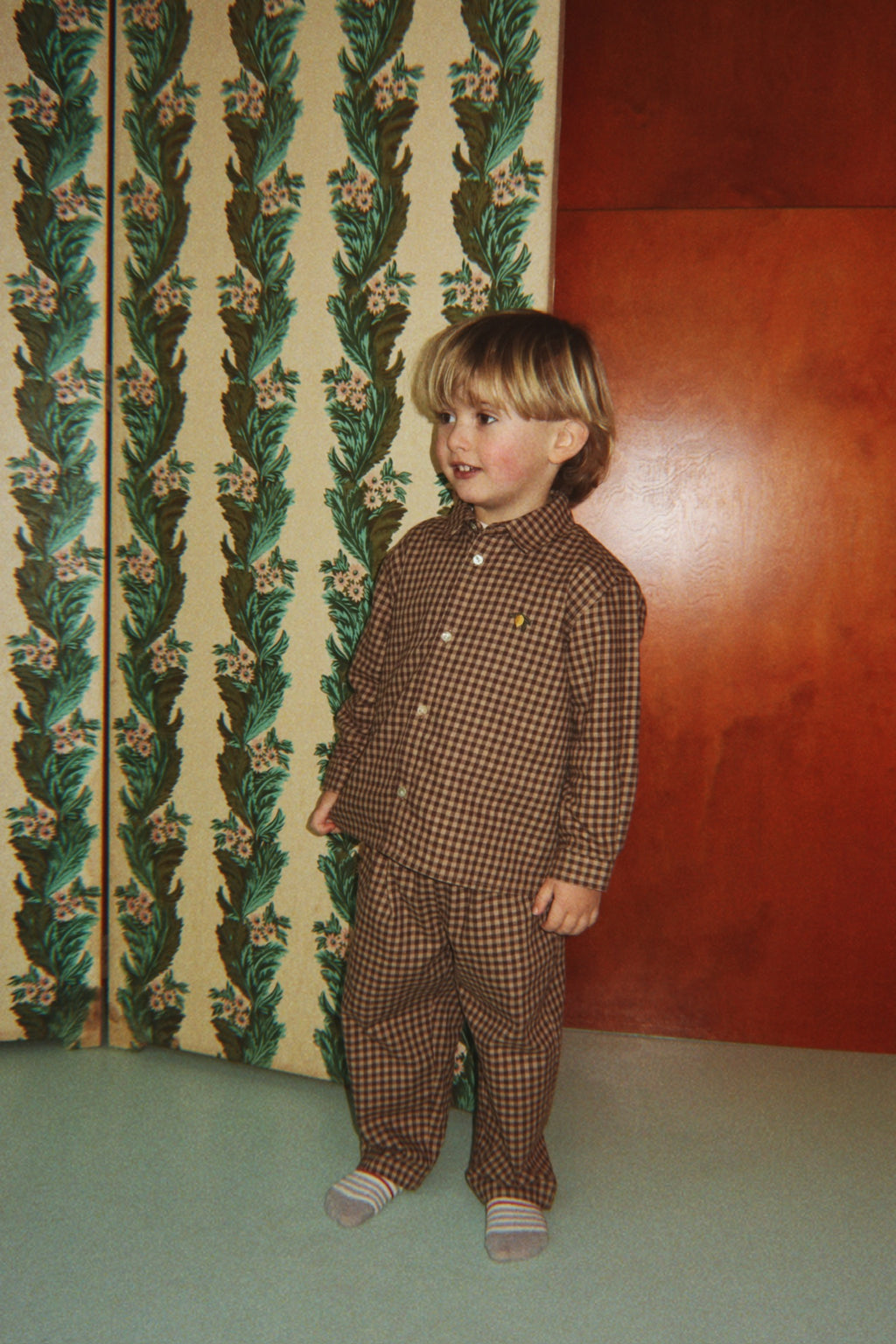 Flannel Shirt Foret – Chocolate Check – Organic Cotton – Konges Sløjd