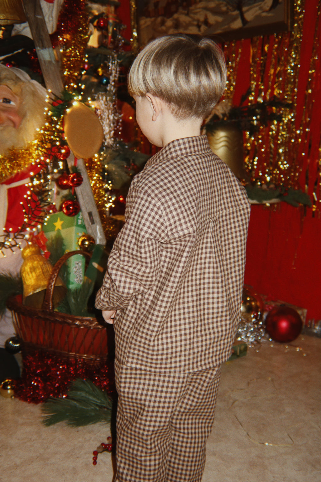 Flannel Shirt Foret – Chocolate Check – Organic Cotton – Konges Sløjd
