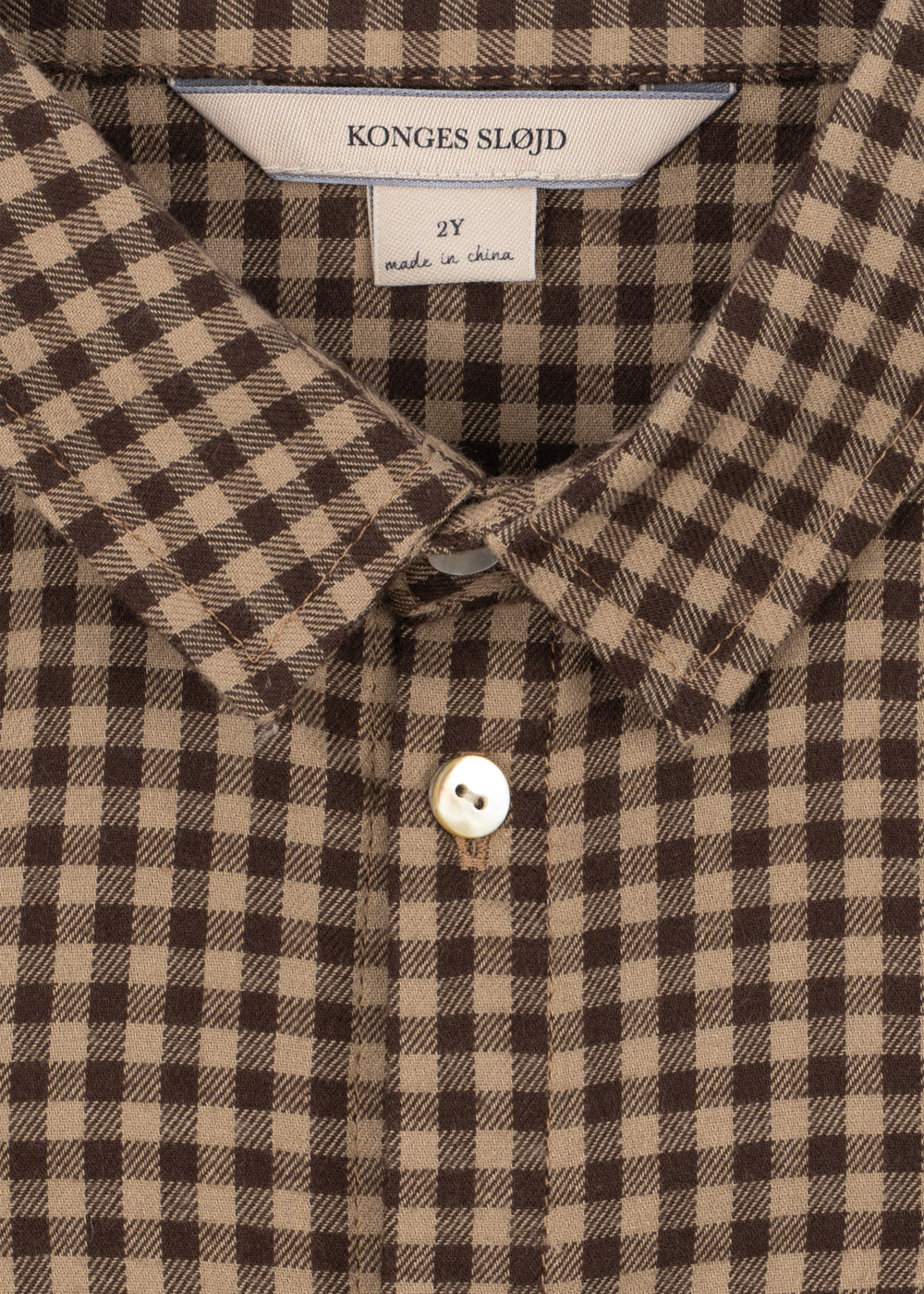 Flannel Shirt Foret – Chocolate Check – Organic Cotton – Konges Sløjd