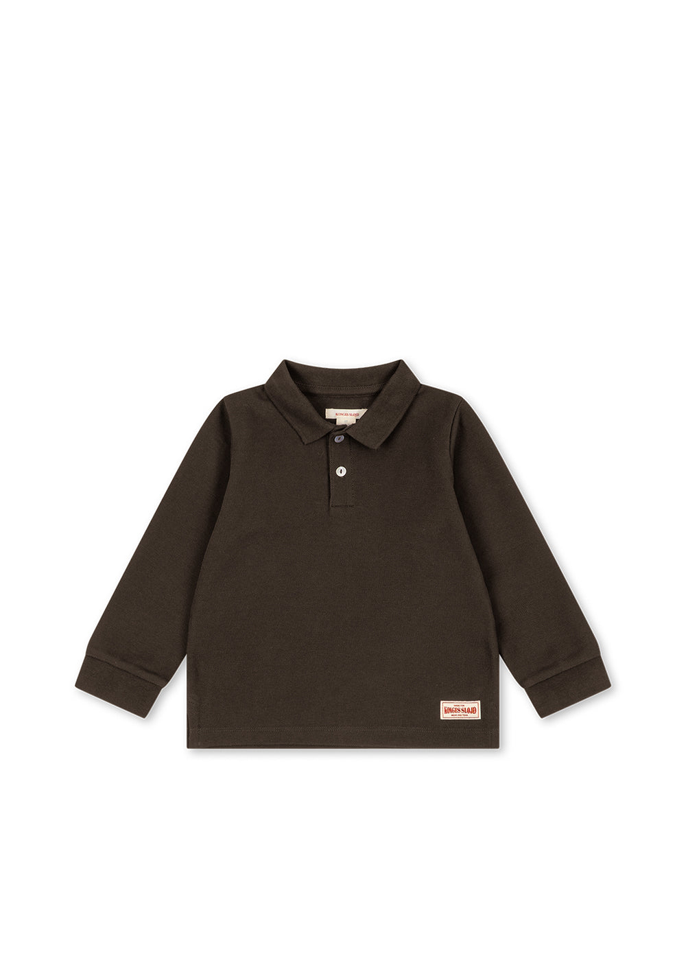 Polo met lange mouwen Florian – Slate Black – Biologisch katoen – Konges Sløjd