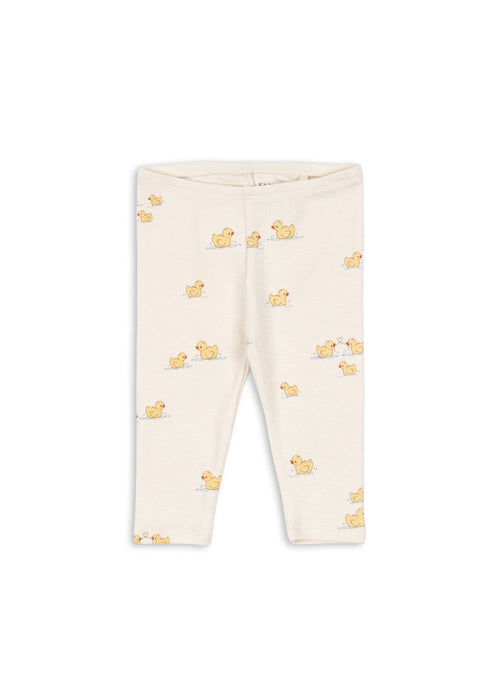 Baby legging Bello Pants met eendjesprint - Fanga Mio - Biologisch katoen en modal - Konges Sløjd - Fanga Fontana - productfoto