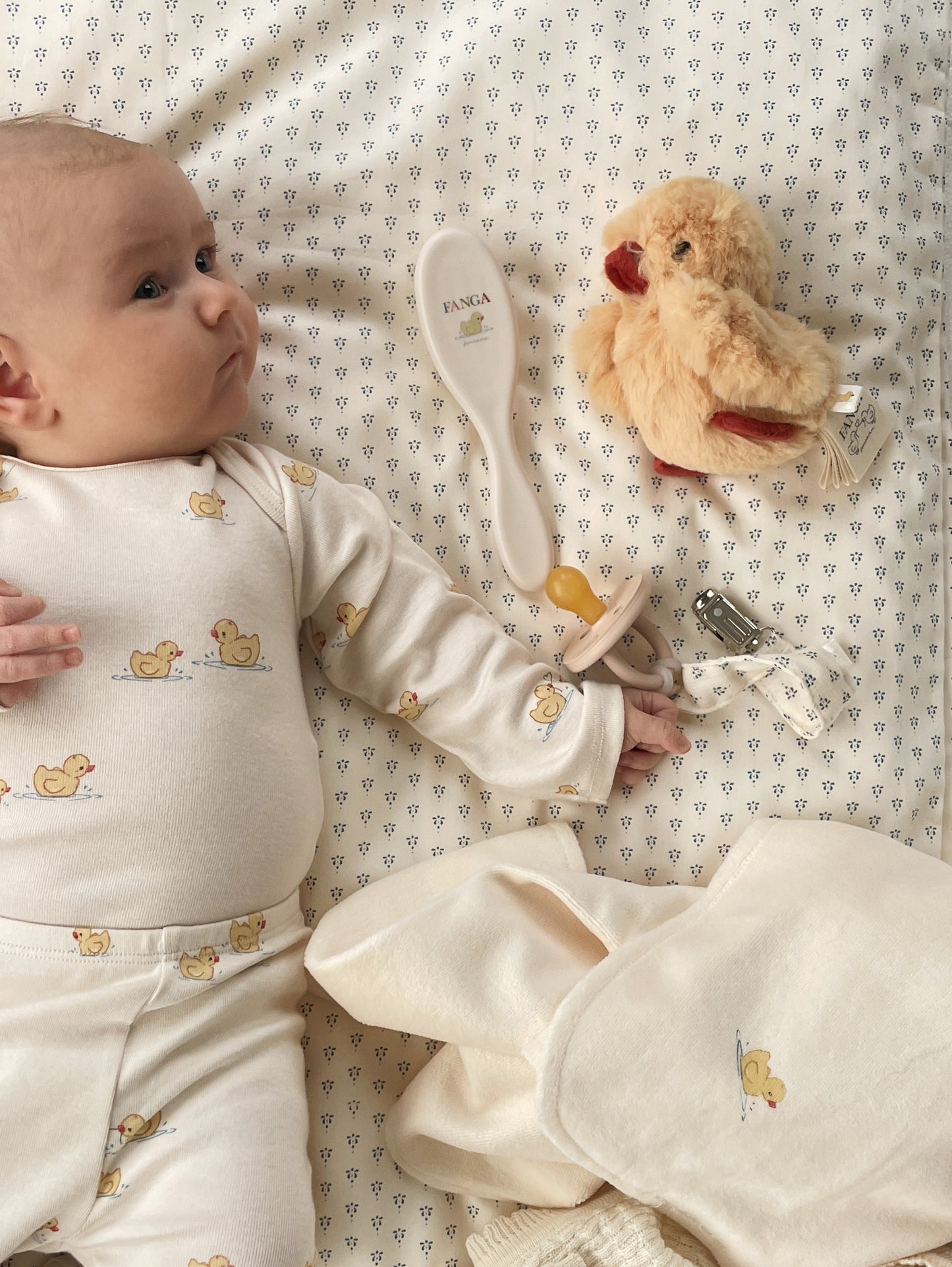 Baby legging Bello Pants met eendjesprint – Fanga Mio – Biologisch katoen en modal – Konges Sløjd