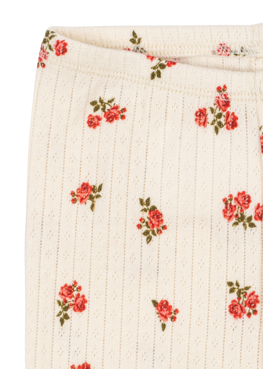 Minnie Pants – Rosa Rouge – Weiche Babyhose mit Blumenprint – GOTS Bio-Baumwolle – Konges Sløjd