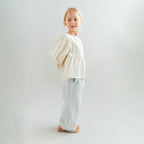 Blouse L/S Addie - Biologisch katoen - Eggshell/Creme - Wheat kind