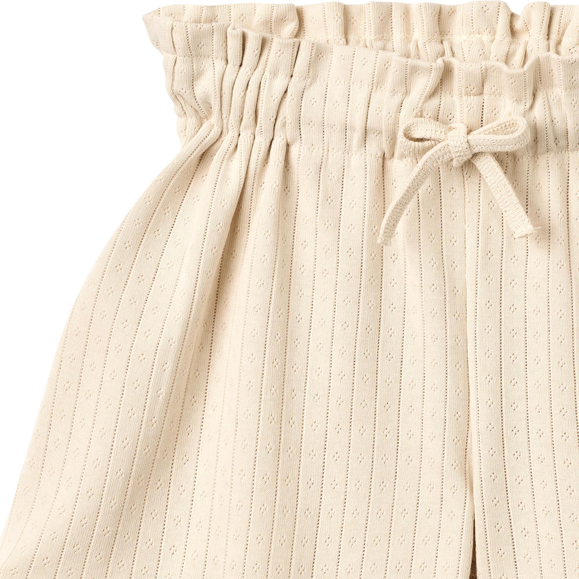 Korte broek - Shorts Ina - Biologisch katoen -  Almond peach - Wheat close up