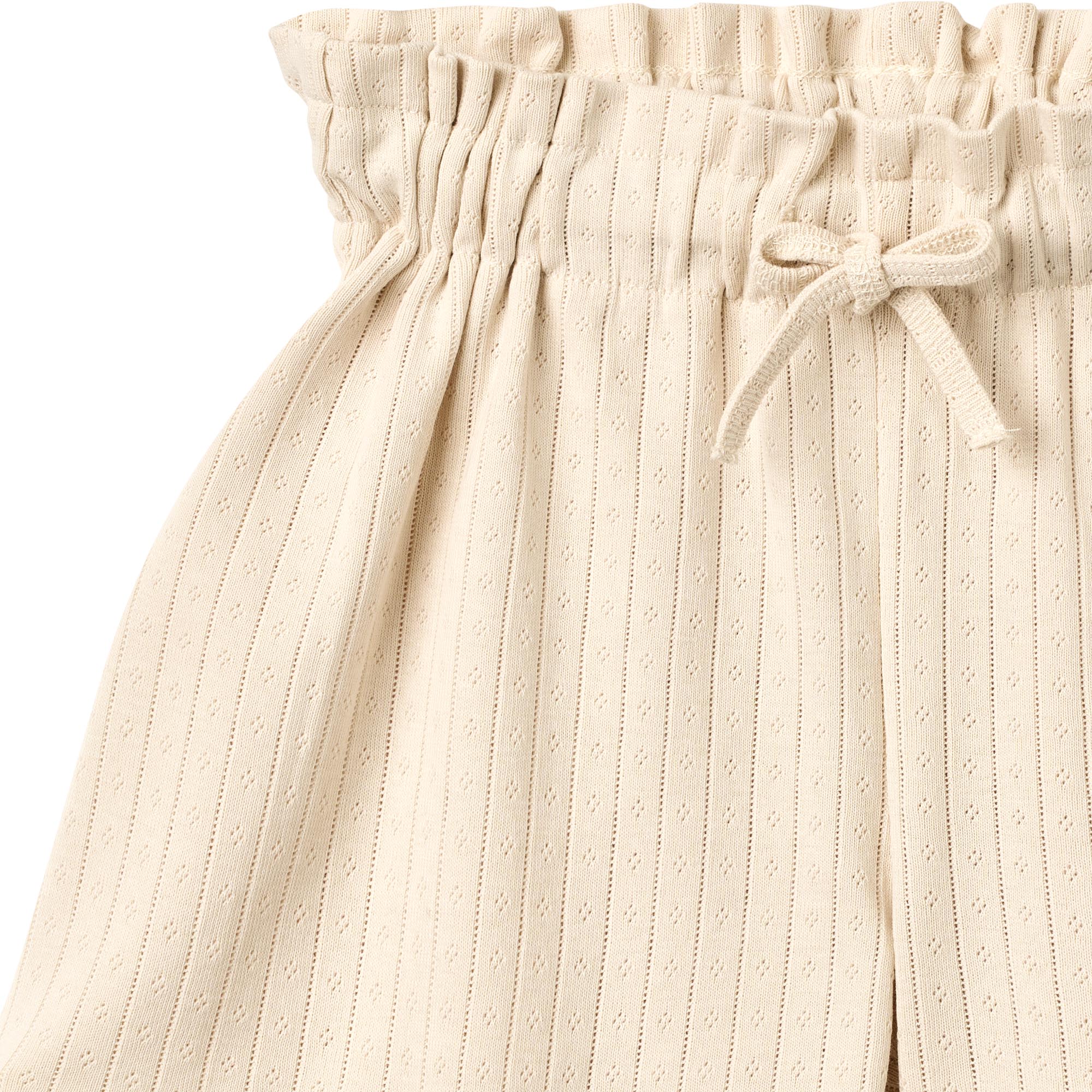 Korte broek - Shorts Ina - Biologisch katoen -  Almond peach - Wheat close up