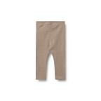 Wollen legging Agi - Wood Stripe - 100% merino wol - Wheat voor