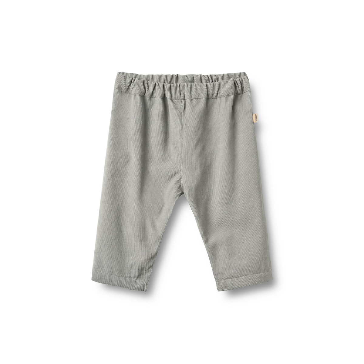 Pantalon bébé Aiden - Bleu clair/Gris clair - Coton biologique - Dos en blé