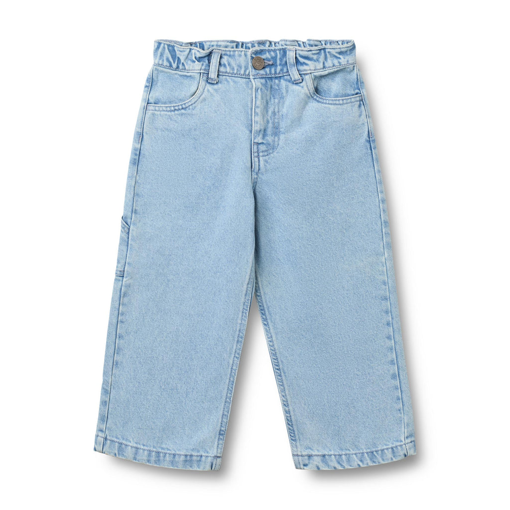 Spijkerbroek Felix - Biologisch katoen - Light blue - Wheat voorkant