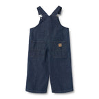 Tuinbroek denim Marley - Biologisch katoen - Dark blue/donkerblauw - Wheat achterkant