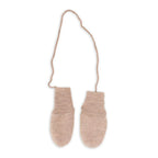 Fäustlinge mit Bindeband - Wollfleece - Cinnamon/Kaneel - Engel Natur