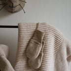 Fäustlinge mit Bindeband - Wollfleece - Cinnamon/Kaneel - Engel Natur